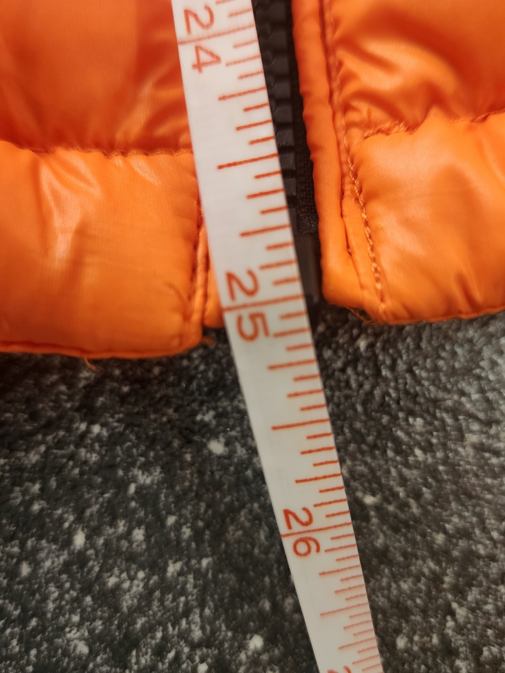Calvin Klein Women Orange Lightweight Packable Puffer Jacket Size Large - Picture 8 of 9